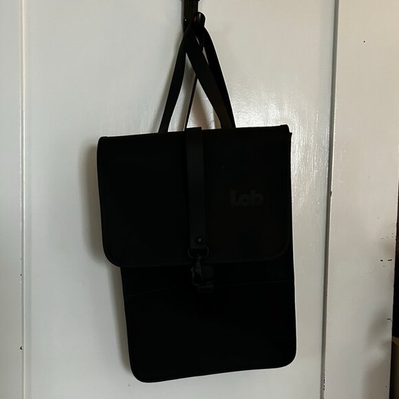 Sleek Matte Black Laptop Backpack – Vegan Leather | Modern & Minimalist Design - Picture 2 of 8